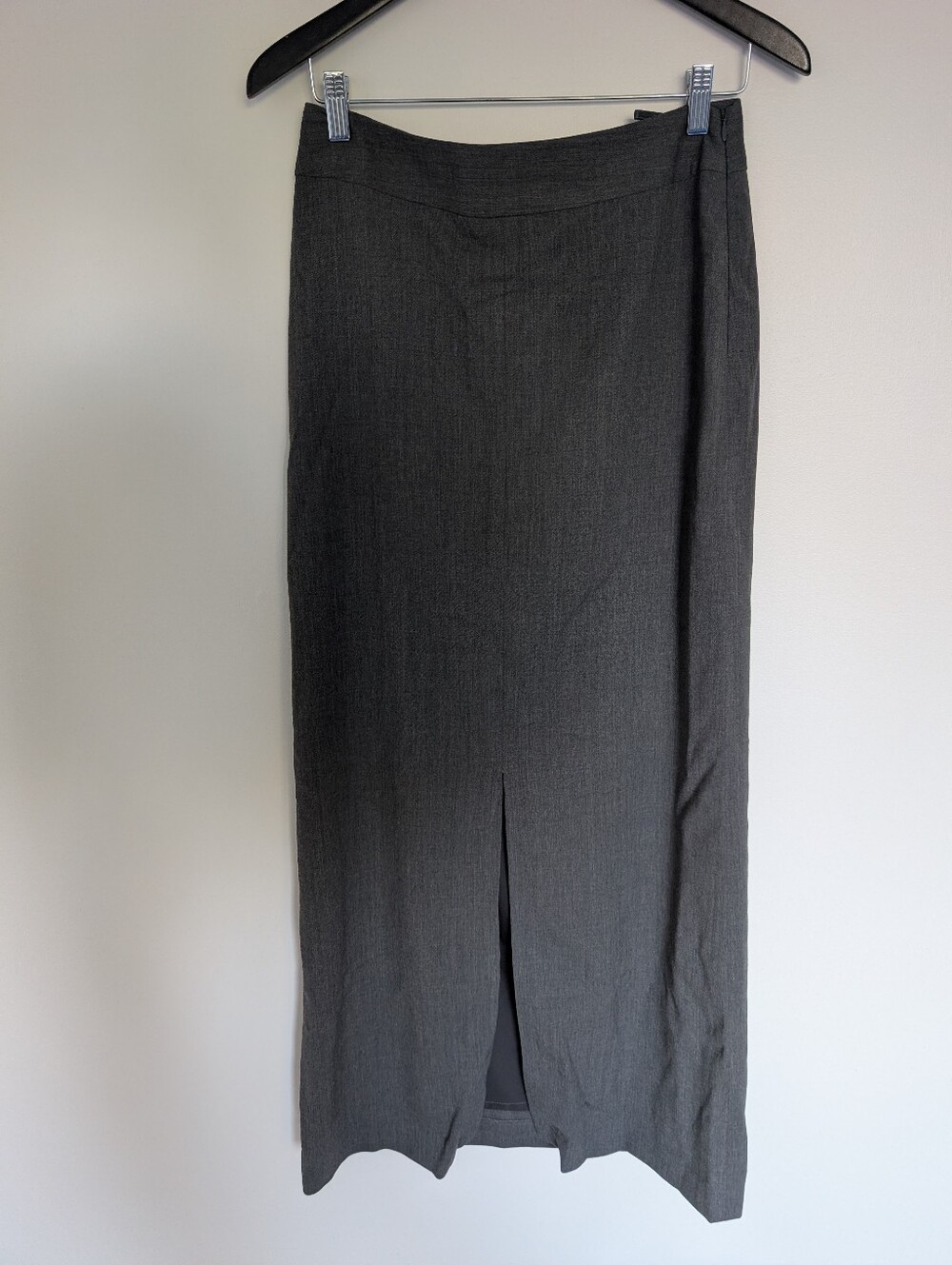 Banana Republic Charcoal Grey Wool Blend Midi Pencil Skirt Size 6